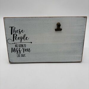 Custom Etsy 'Miss You Like Crazy' Picture Frame Wooden Sign